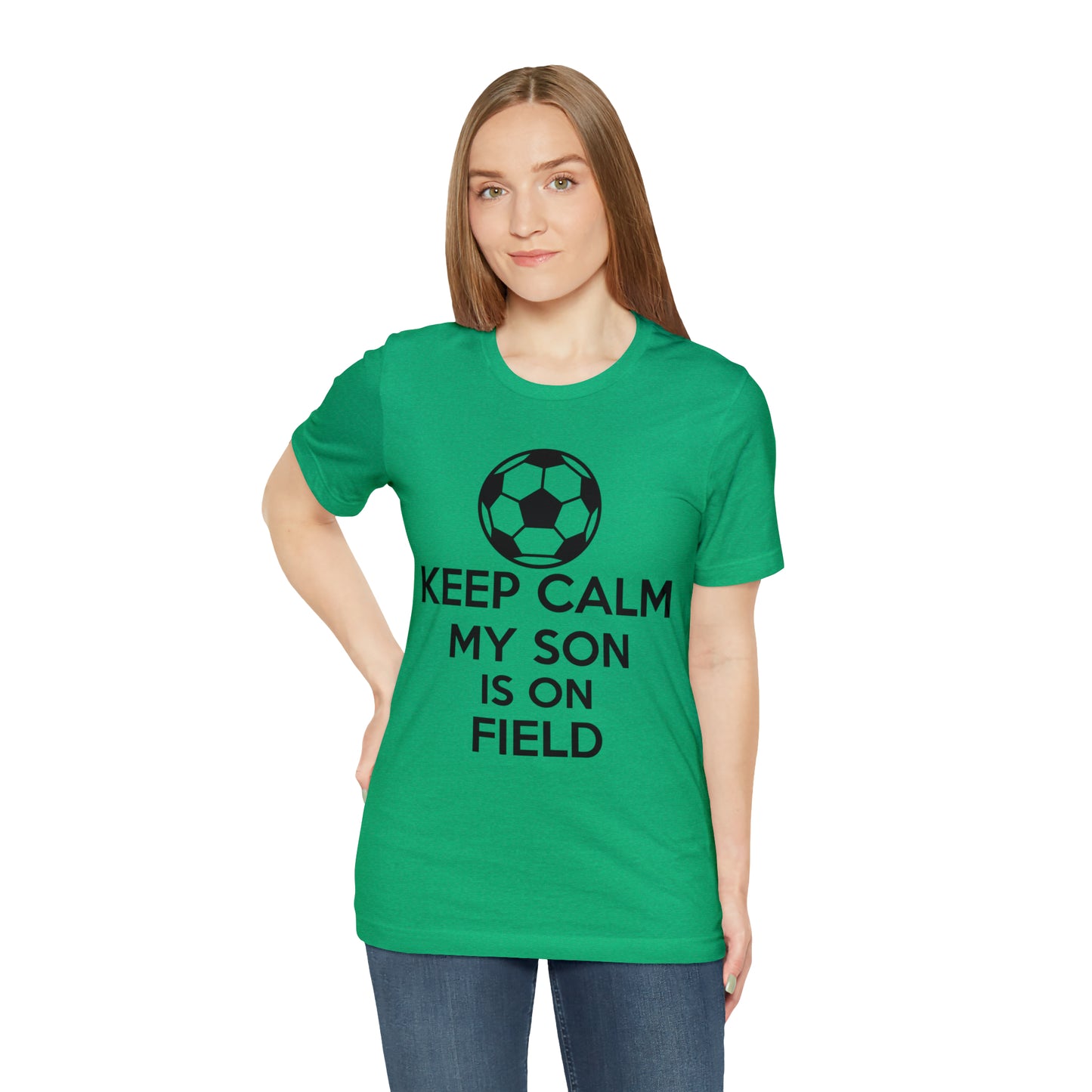 Keep calm my son is on the field T-Shirt