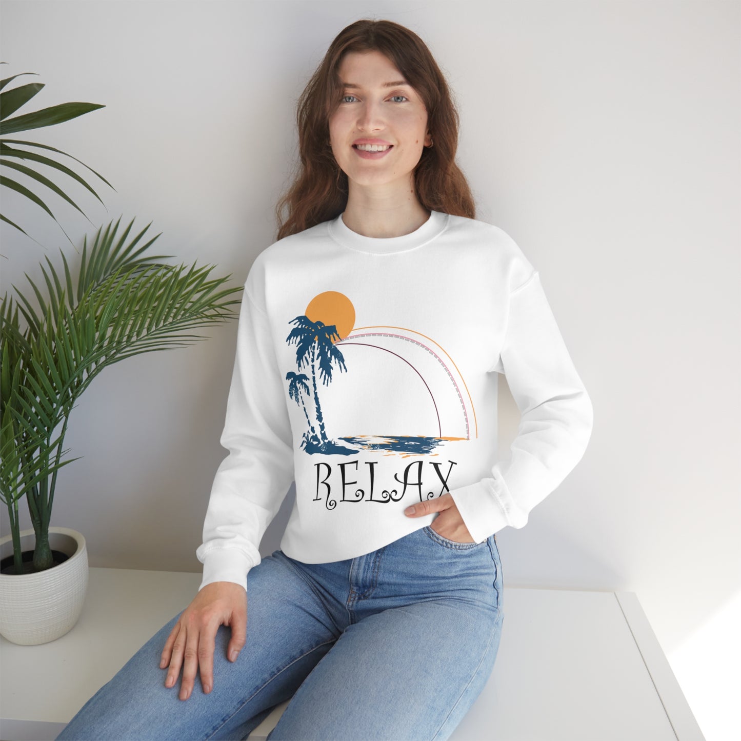 Relax Island Crewneck Sweatshirt