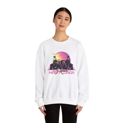 Miami Florida night life Crewneck Sweatshirt