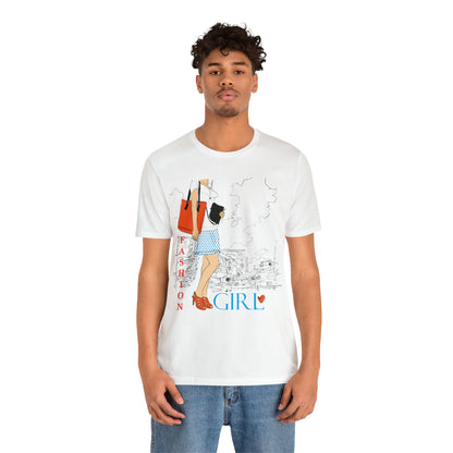 Fashion girl with a bag T-Shirt