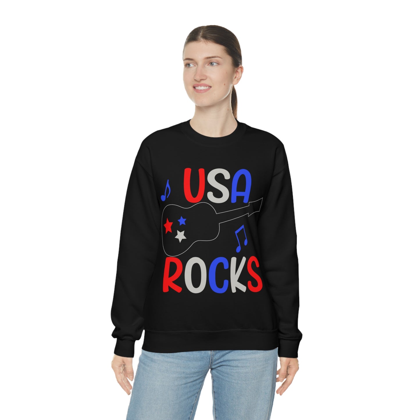 USA-Rocks Crewneck Sweatshirt