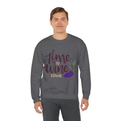 Time_to_wine_down Crewneck Sweatshirt