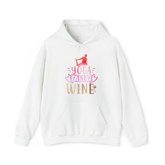 Yoga And Wine Hoodie