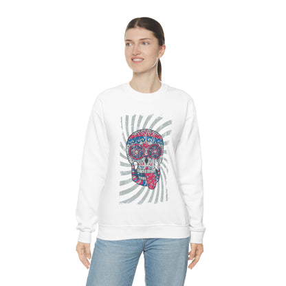 Hippie Skull Crewneck Sweatshirt