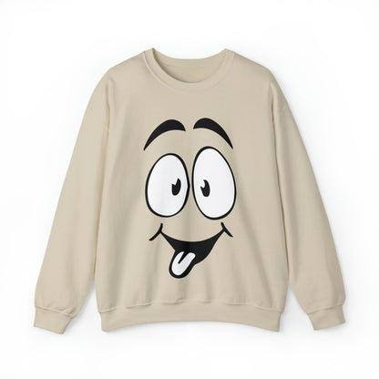 Tongue out face Crewneck Sweatshirt