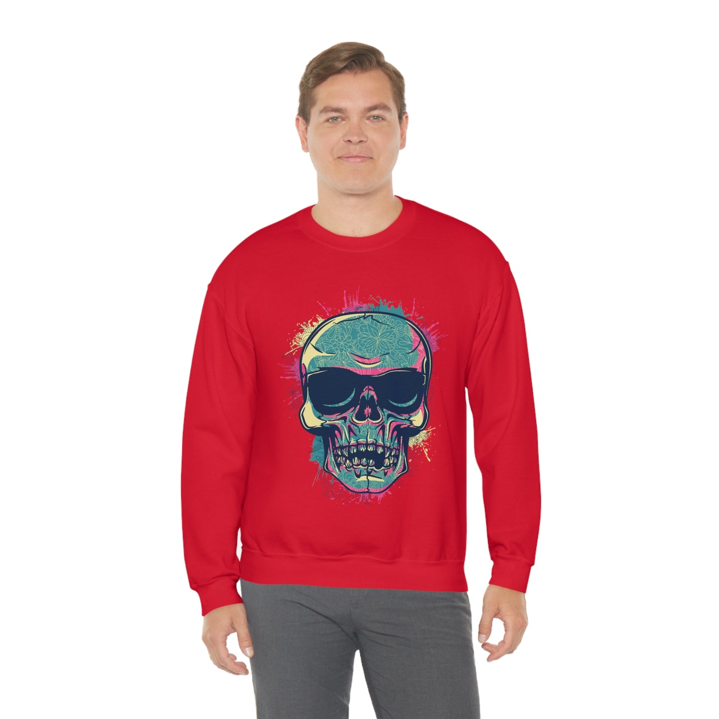 South Beach Skull Crewneck Sweatshirt