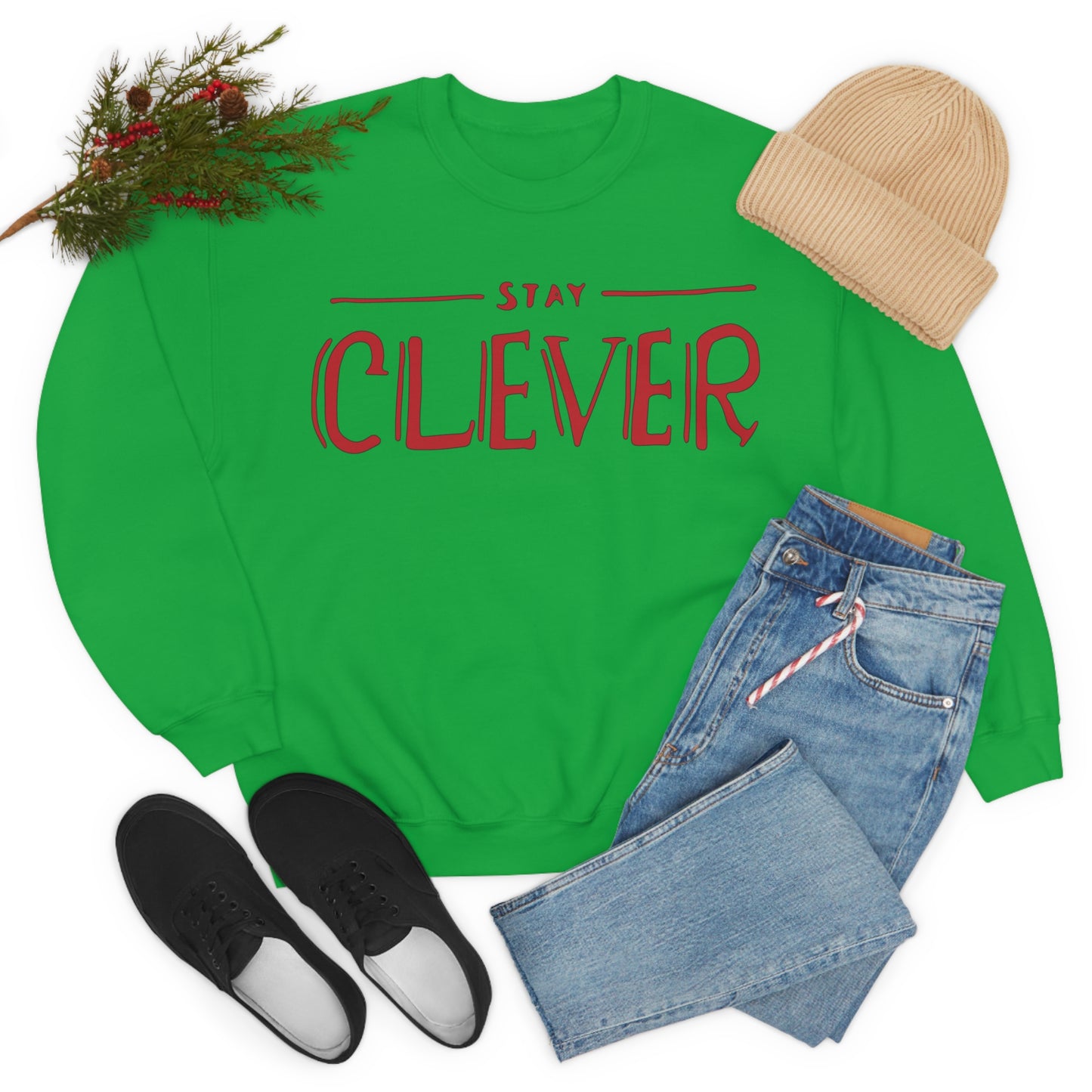 Stay Clever Crewneck Sweatshirt