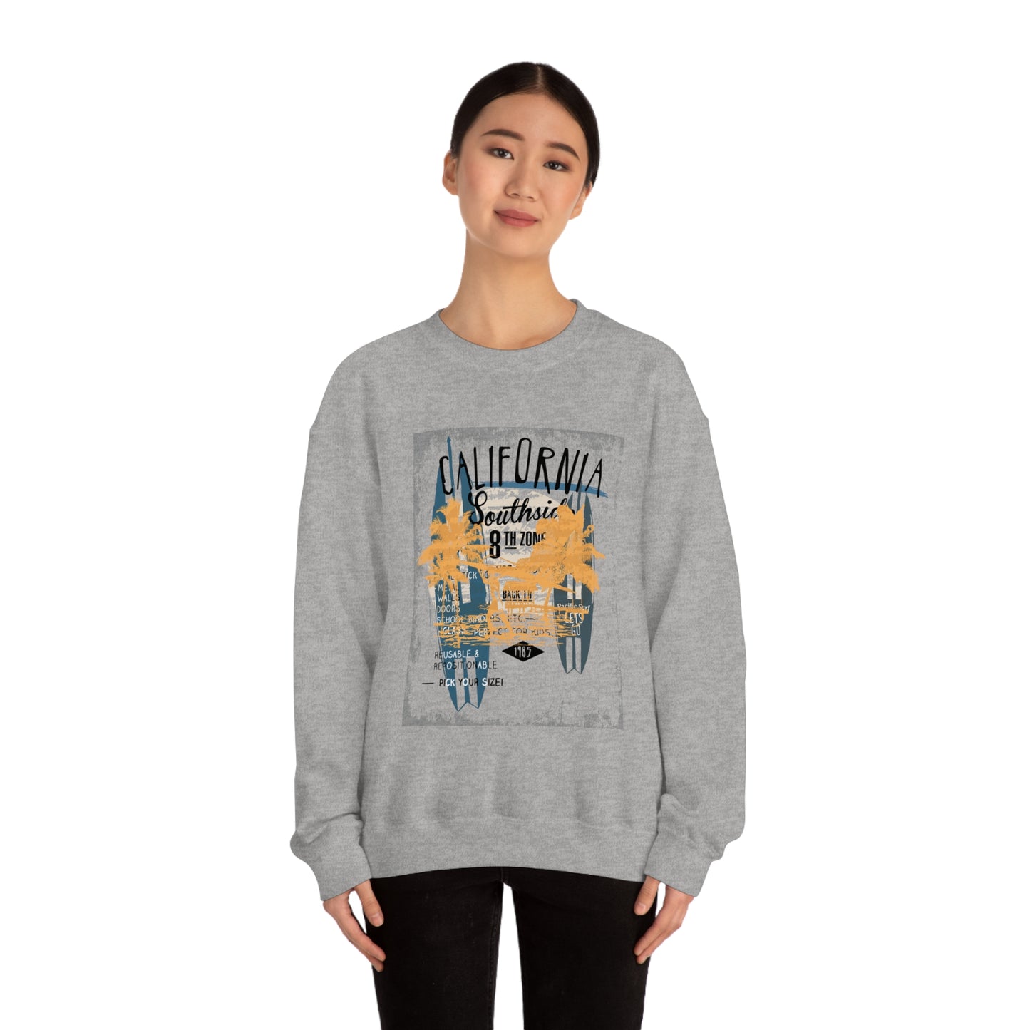 Cali SouthSide Surf Crewneck Sweatshirt