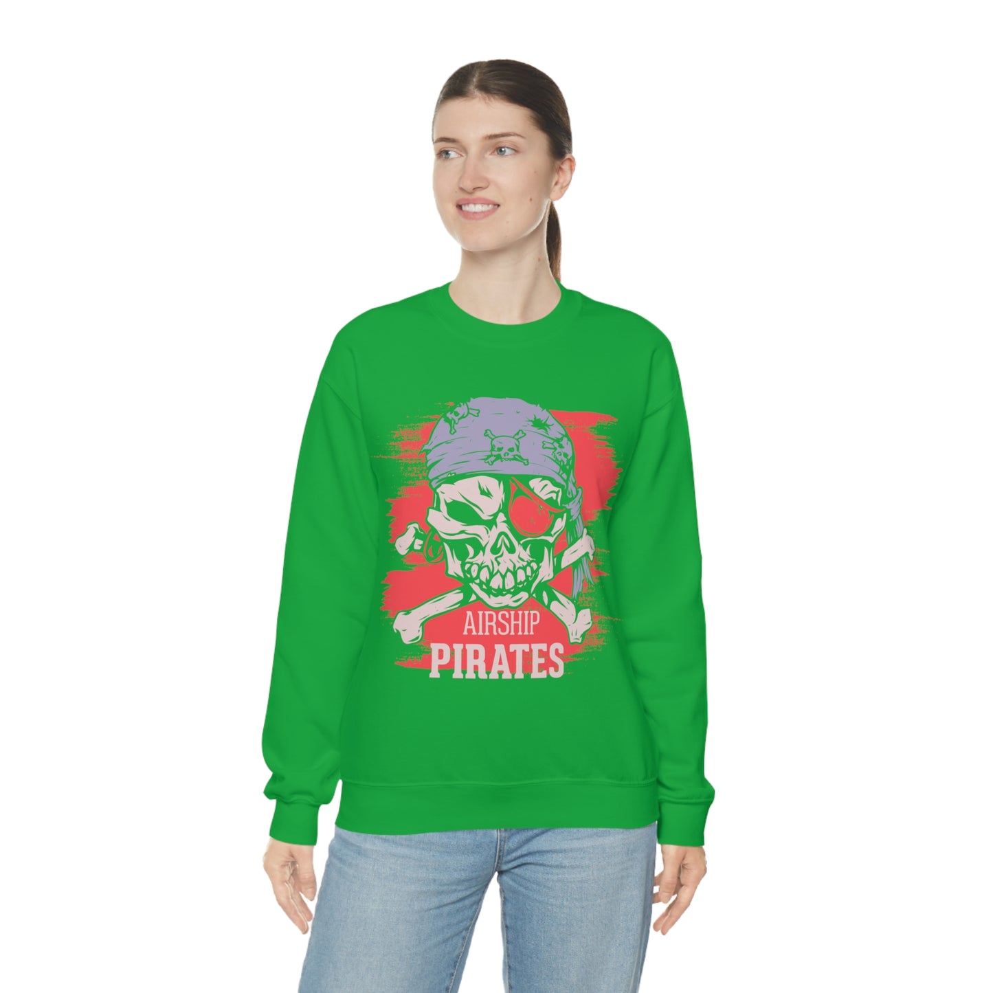 Airship Skull Pirate Crewneck Sweatshirt