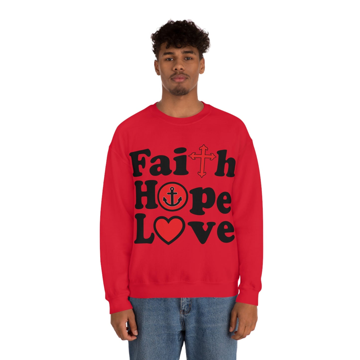 Faith Hope Love Crewneck Sweatshirt