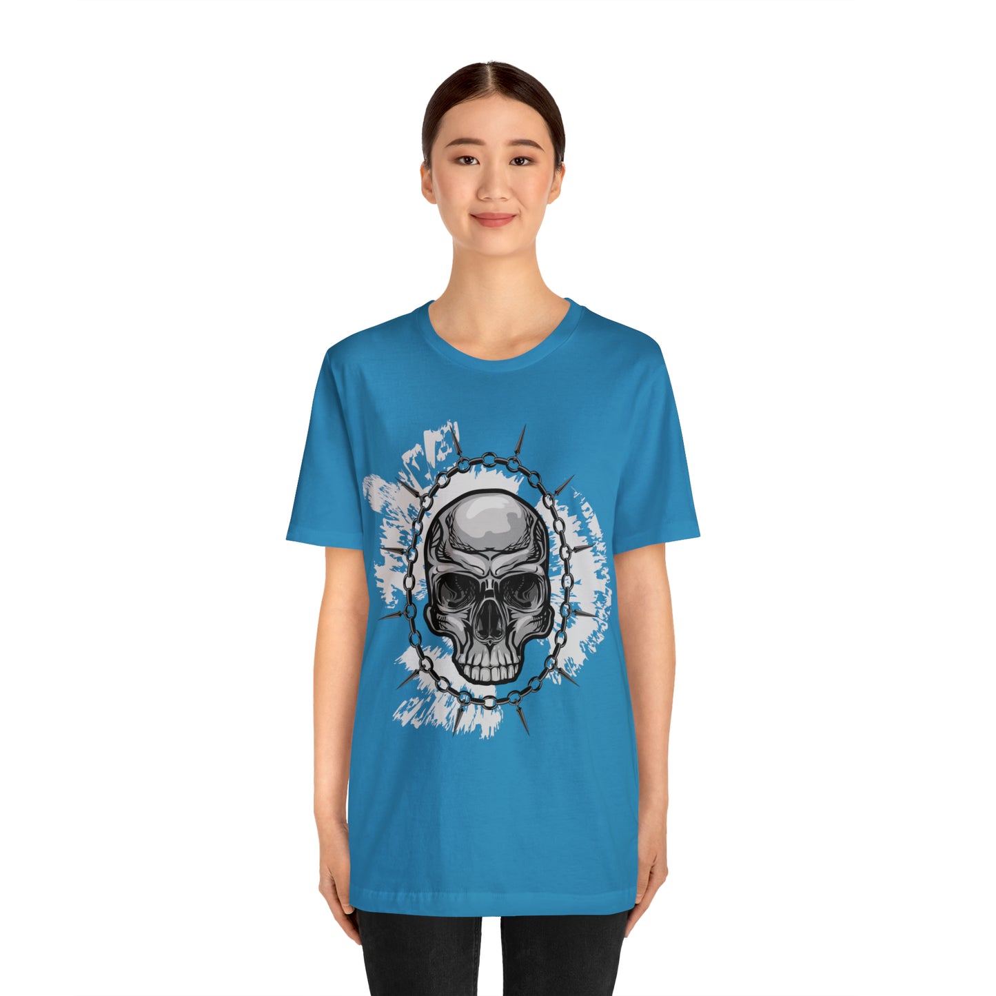 Skull Chain Splatter T-Shirt