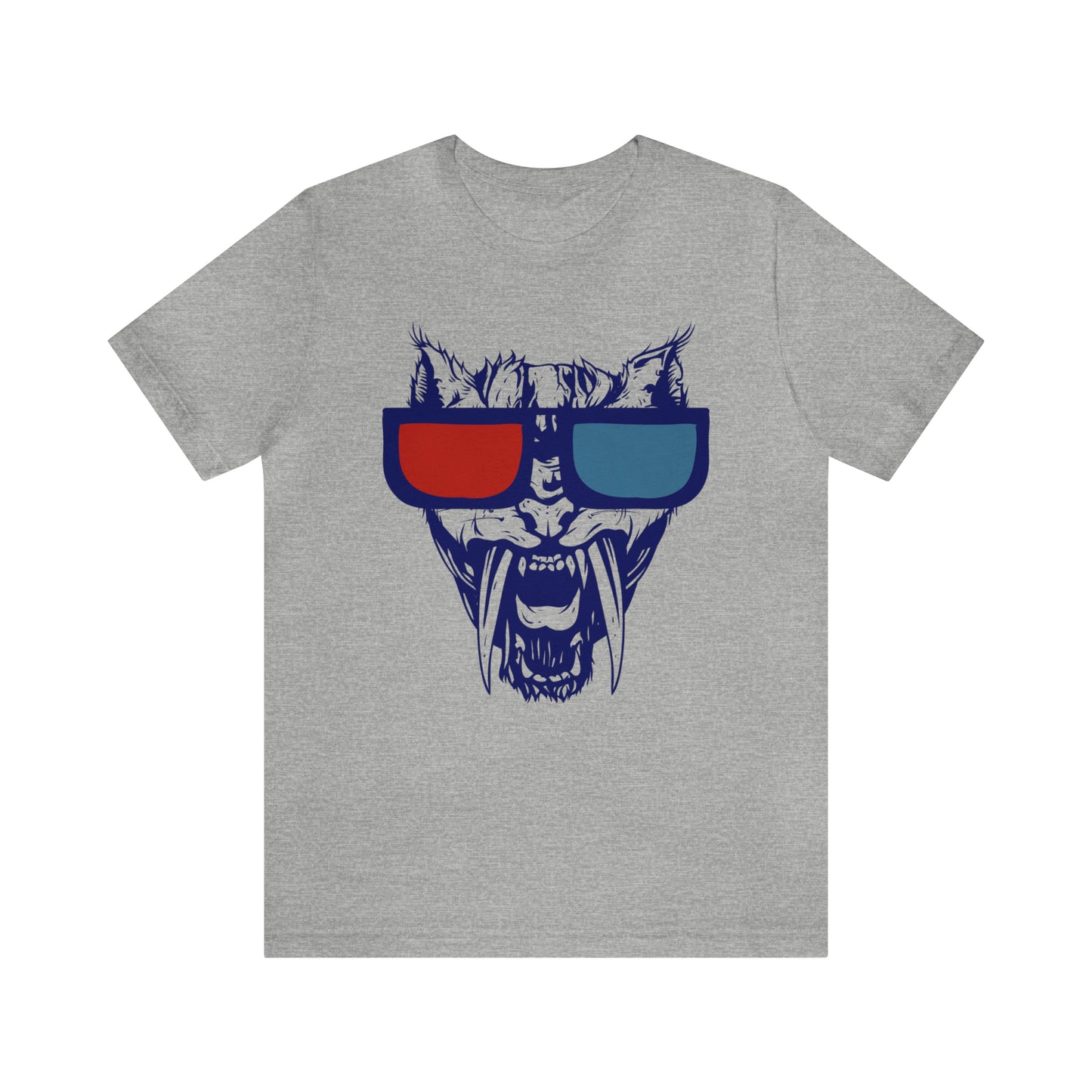 3D Glasses Tiger T-Shirt