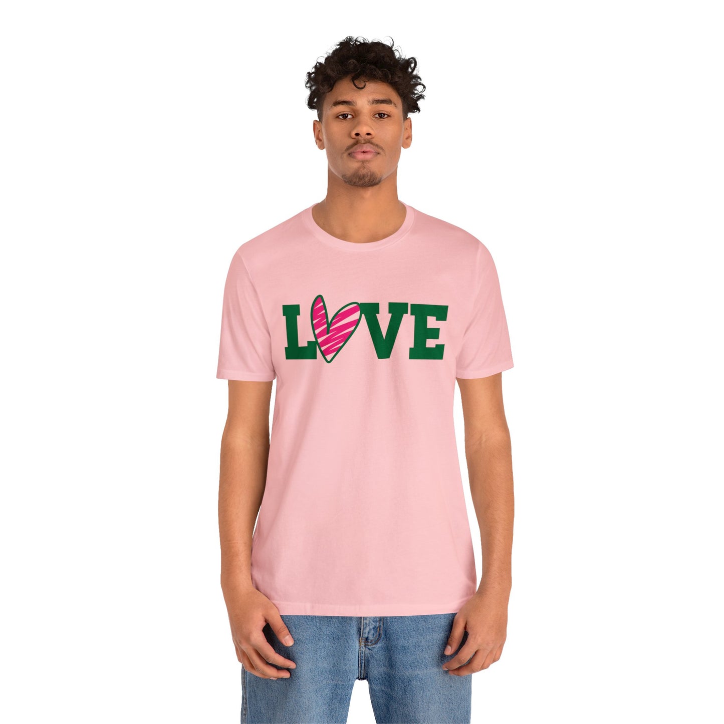 Love stripped heart T-Shirt