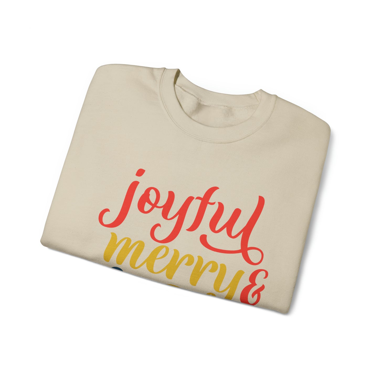 Joyful-Merry-blessed Christmas Crewneck Sweatshirt