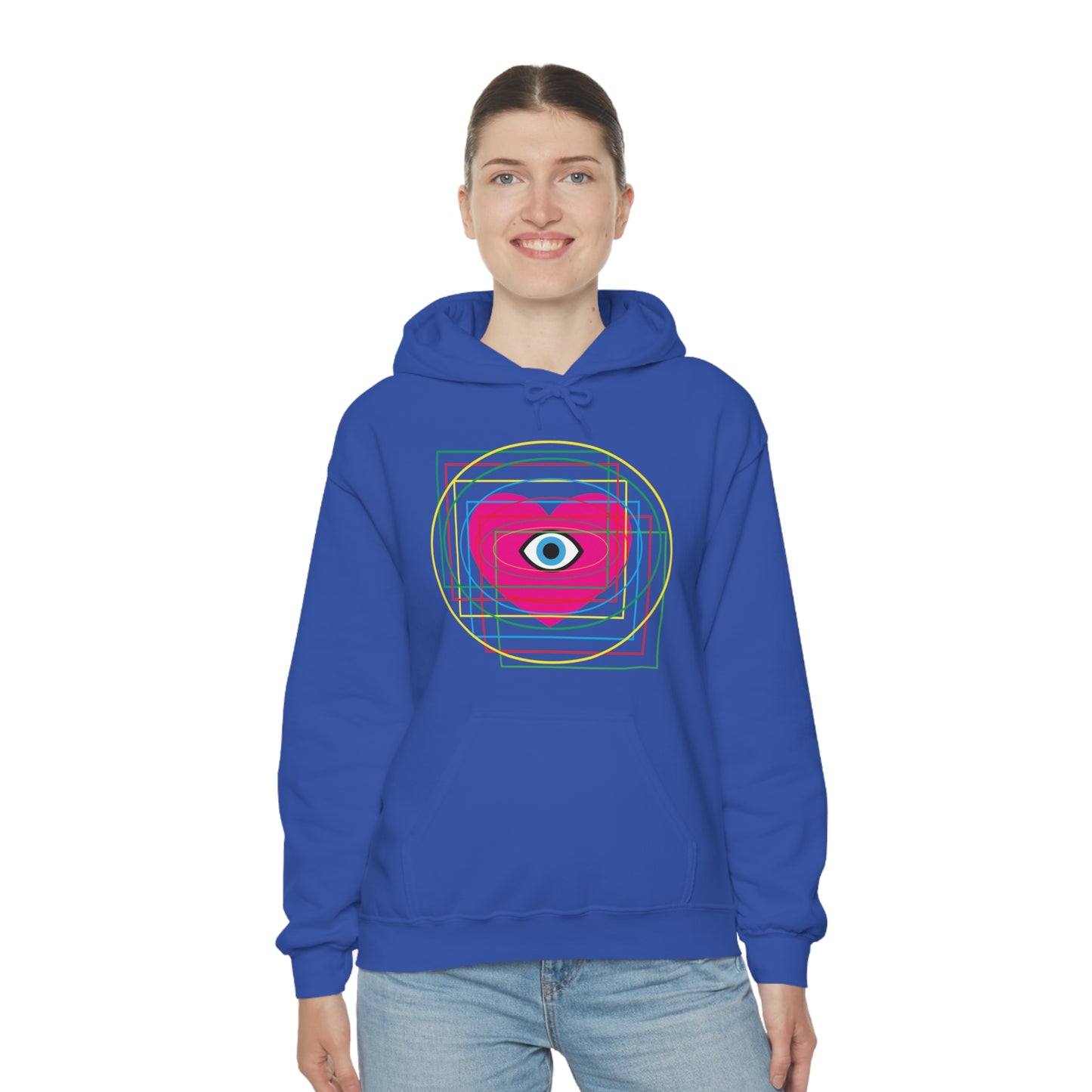 Eye Love in all dimension Hoodie