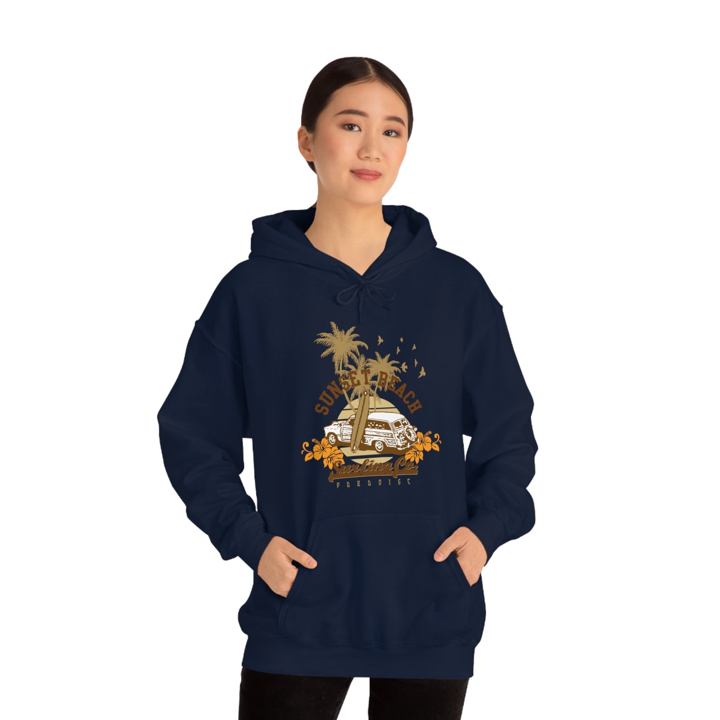 Sunset Beach Surfing Paradise Hoodie