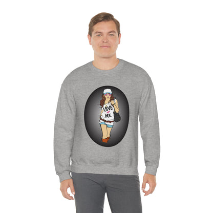 Love Me Lady Crewneck Sweatshirt