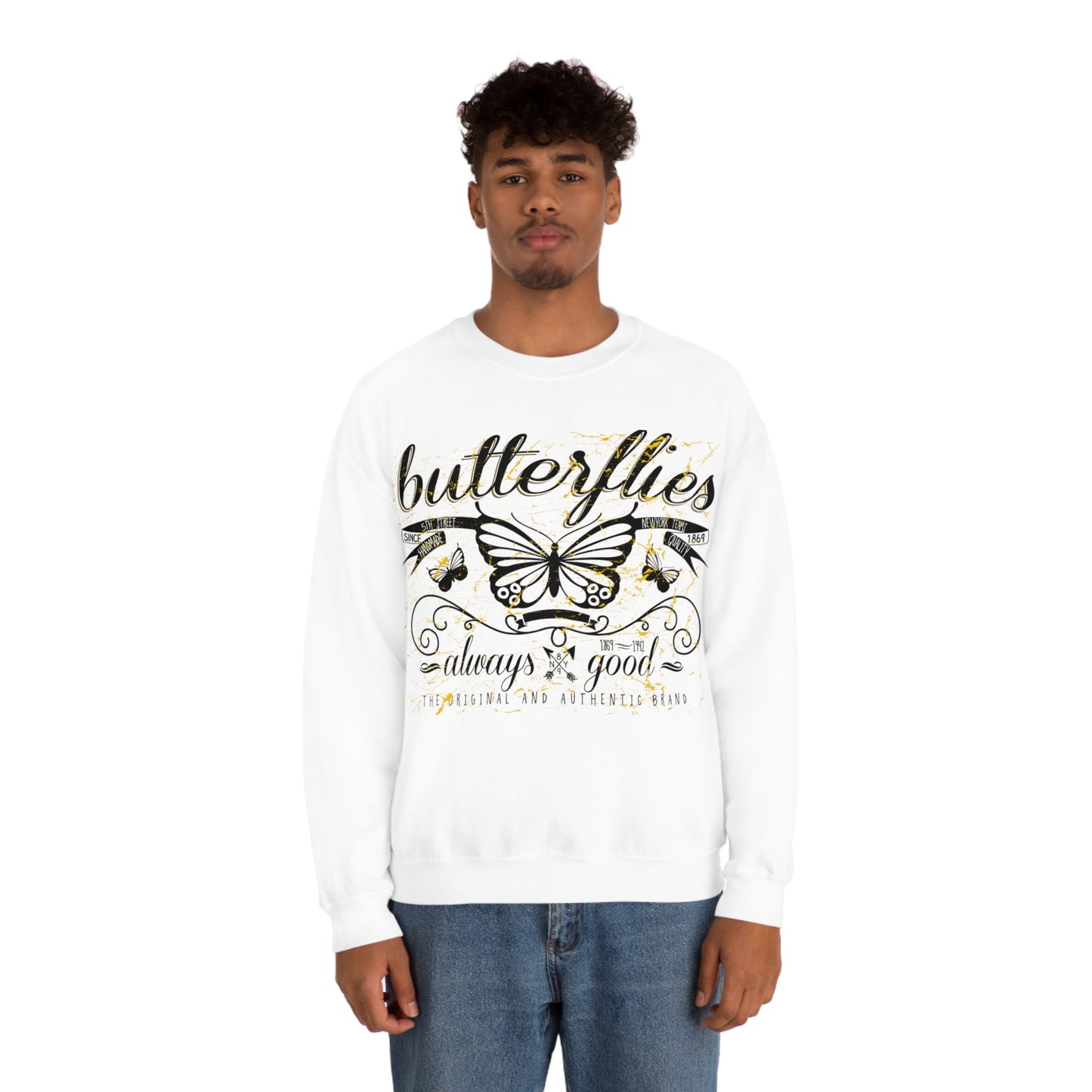 Butterflies Always Good Crewneck Sweatshirt