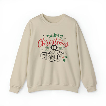 The joy of Christmas is family Crewneck Sweatshirt