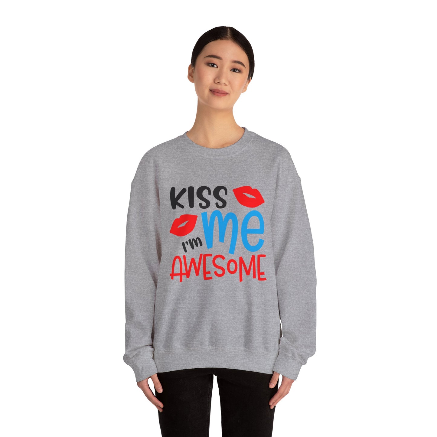 Kiss Me I'm Awesome Crewneck Sweatshirt