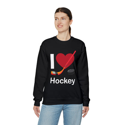 I love hockey Crewneck Sweatshirt