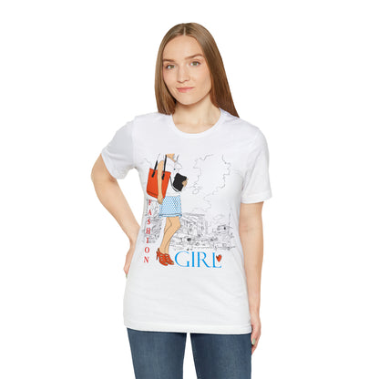 Fashion girl with a bag T-Shirt