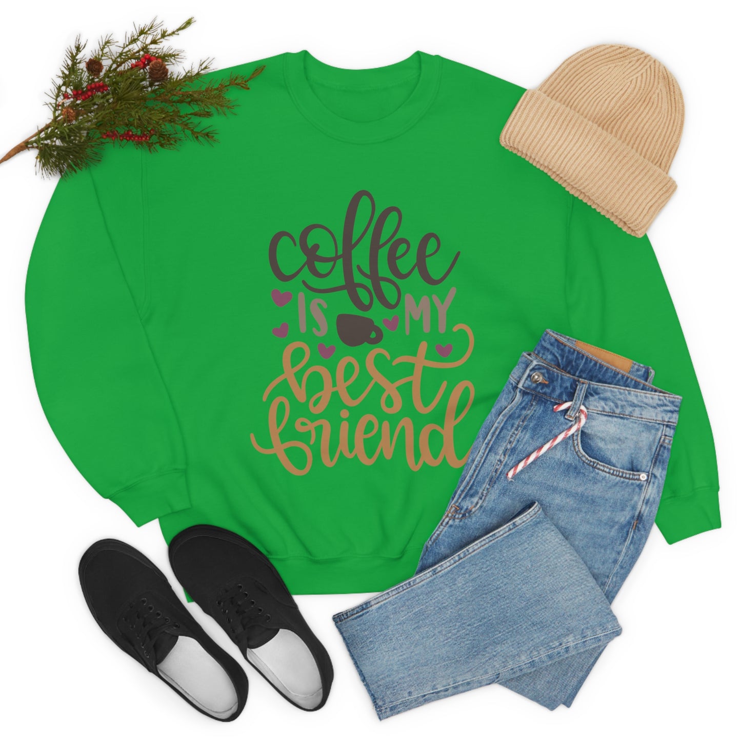 Coffee_is_my_best_friend Crewneck Sweatshirt