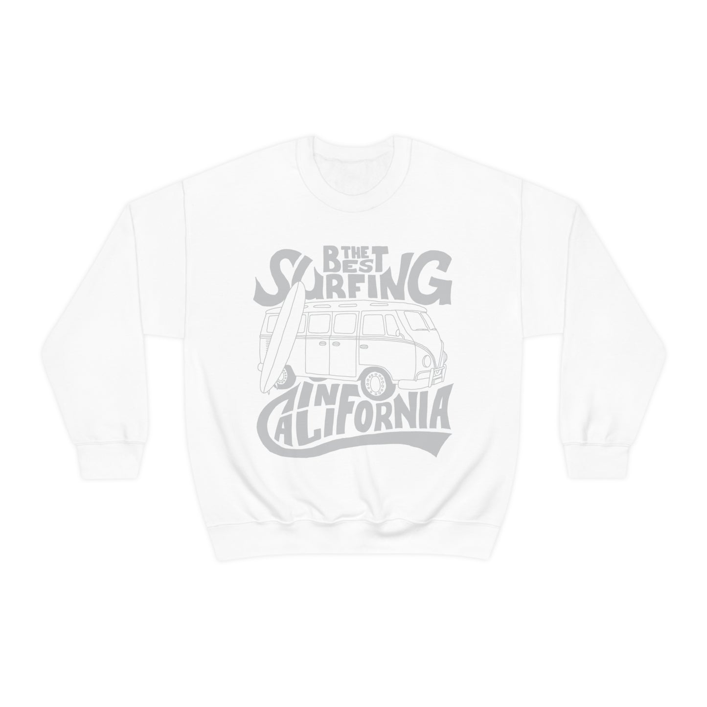 California Best Surfing Crewneck Sweatshirt