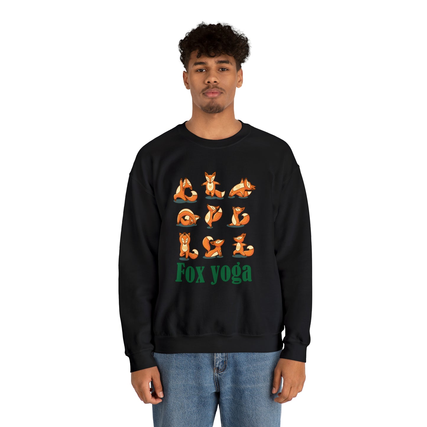 Fox yoga Crewneck Sweatshirt