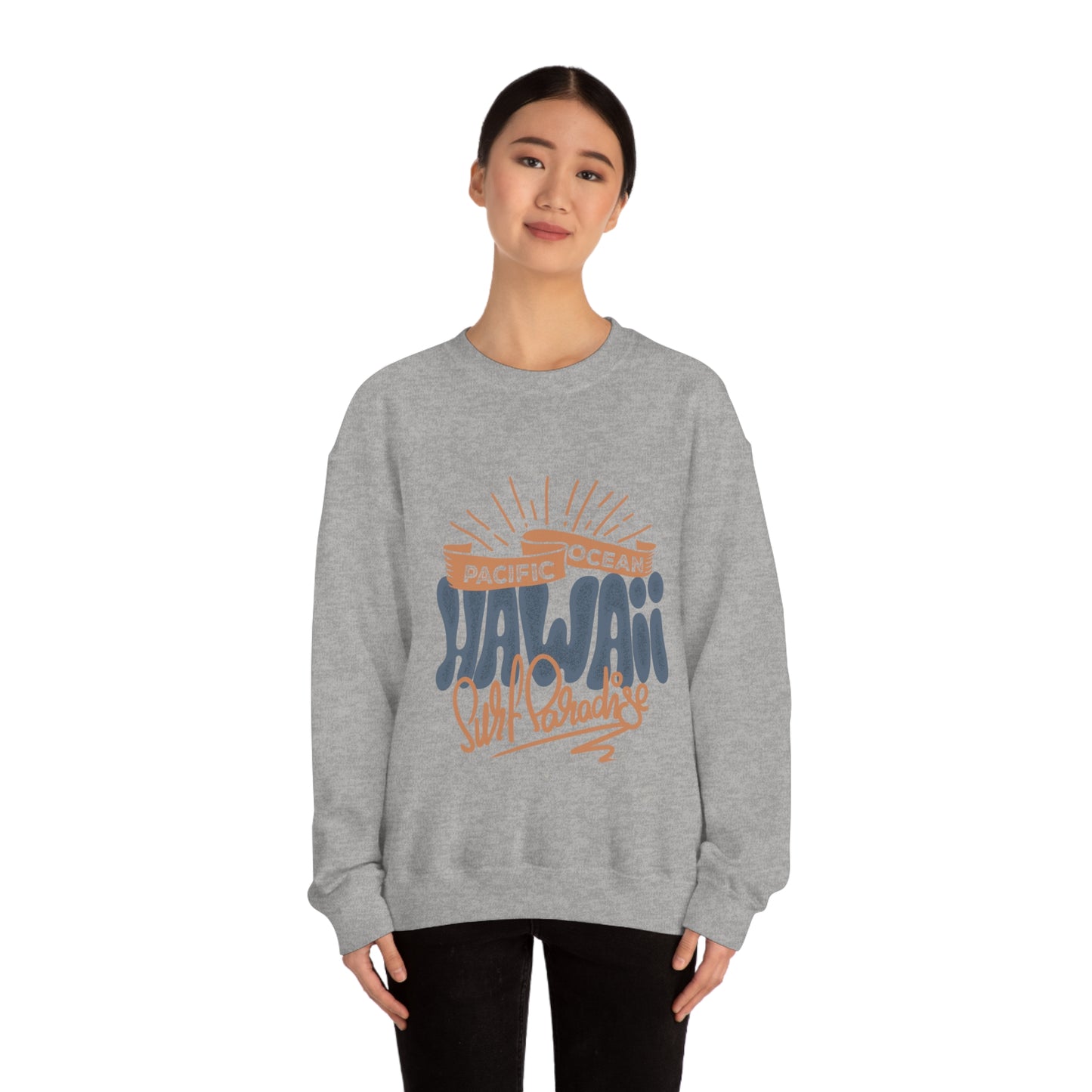 Hawaii Surf Paradise Crewneck Sweatshirt