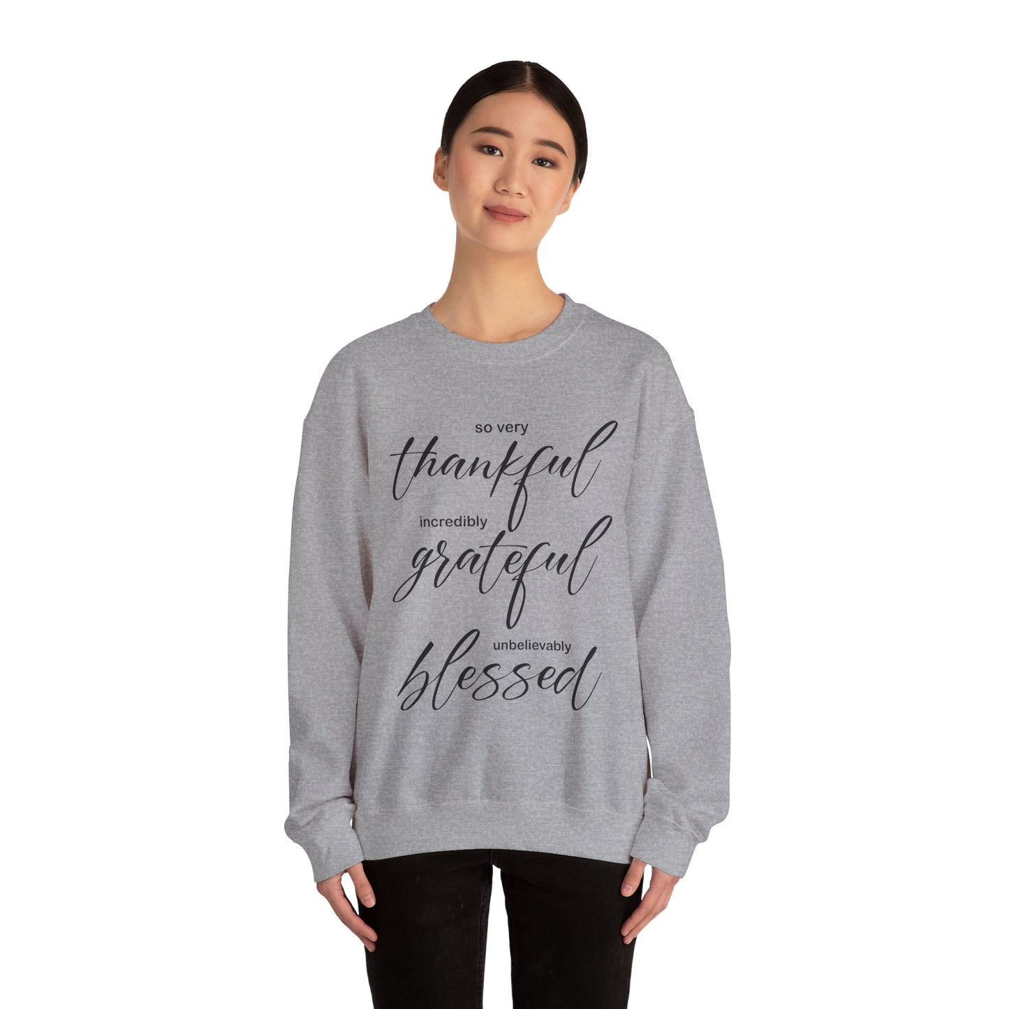 Thankful-Grateful-blessed Crewneck Sweatshirt