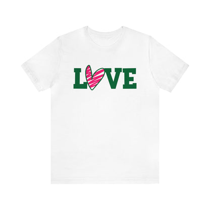 Love stripped heart T-Shirt