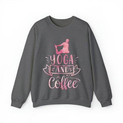 Yoga And Coffee Crewneck Sweatshirt