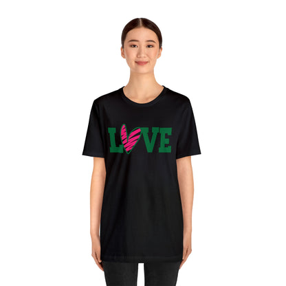 Love stripped heart T-Shirt