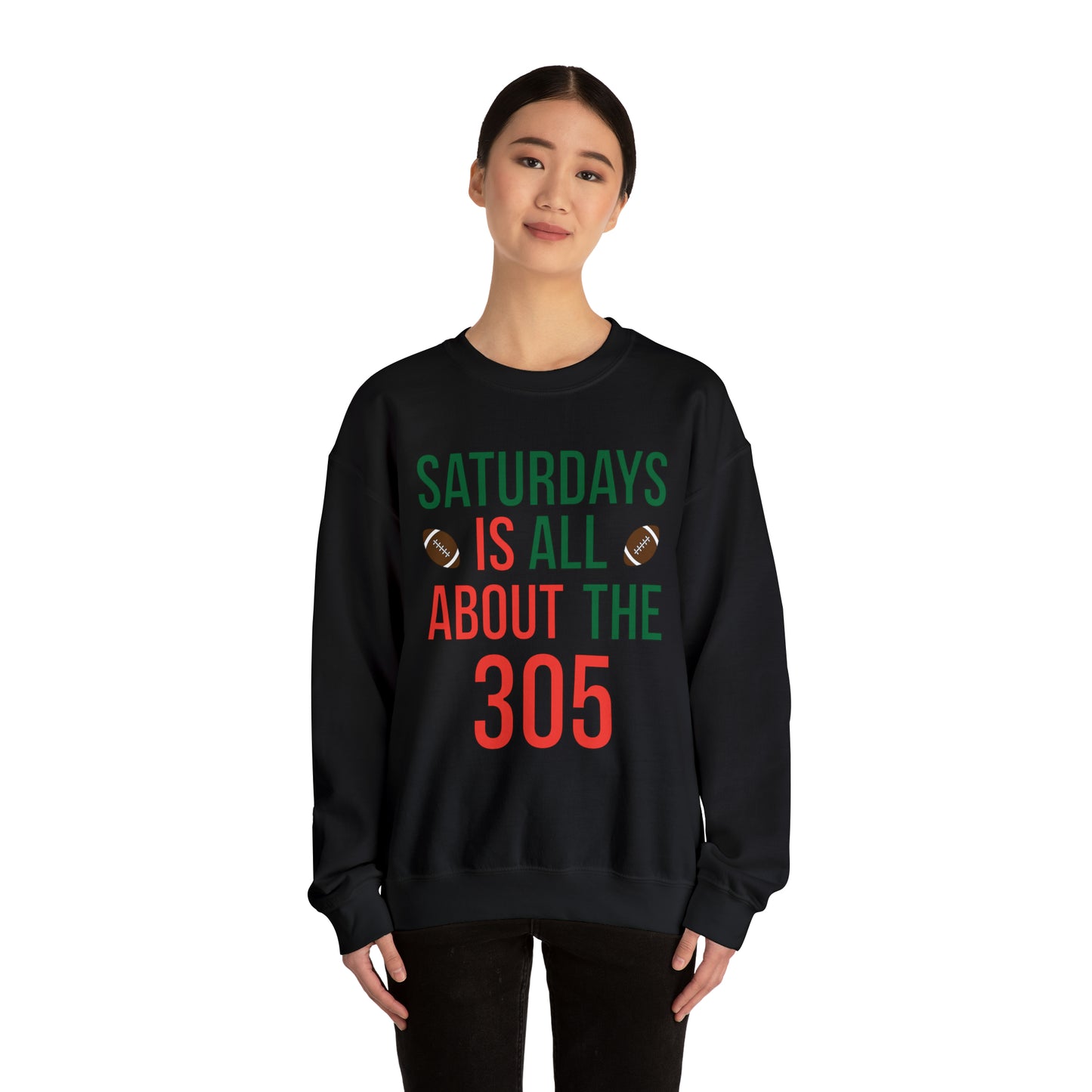 Saturdays is all about the 305 Crewneck Sweatshirt