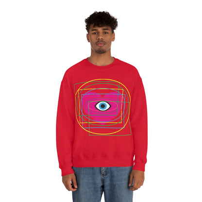 Eye Love in all dimension Crewneck Sweatshirt