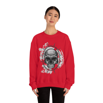 Skull Chain Splatter Crewneck Sweatshirt