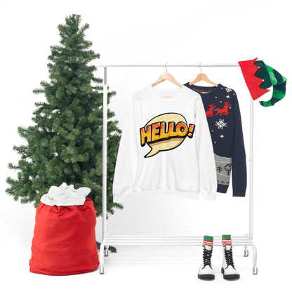 Hello! colorful Crewneck Sweatshirt