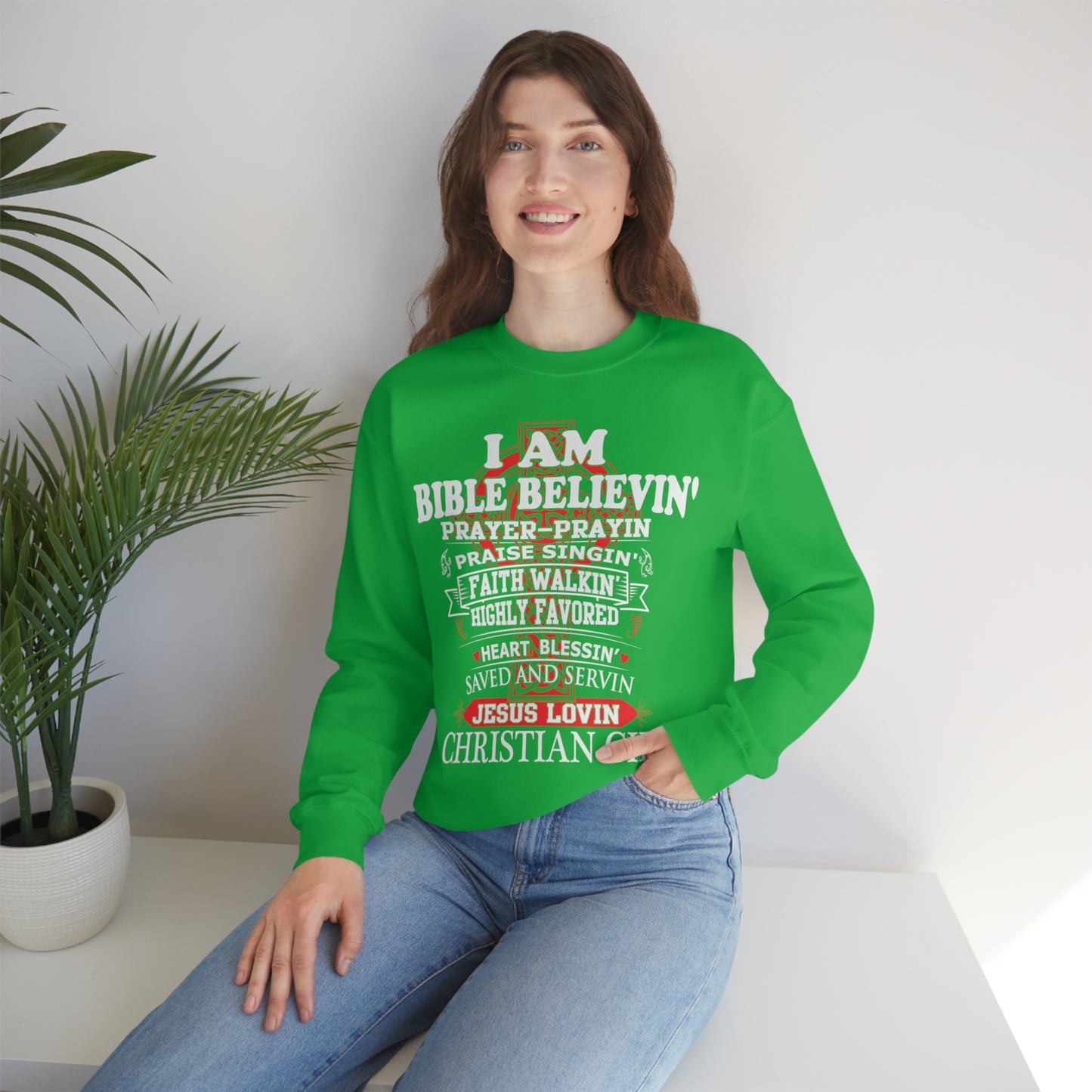 I Am a Christian Girl Crewneck Sweatshirt