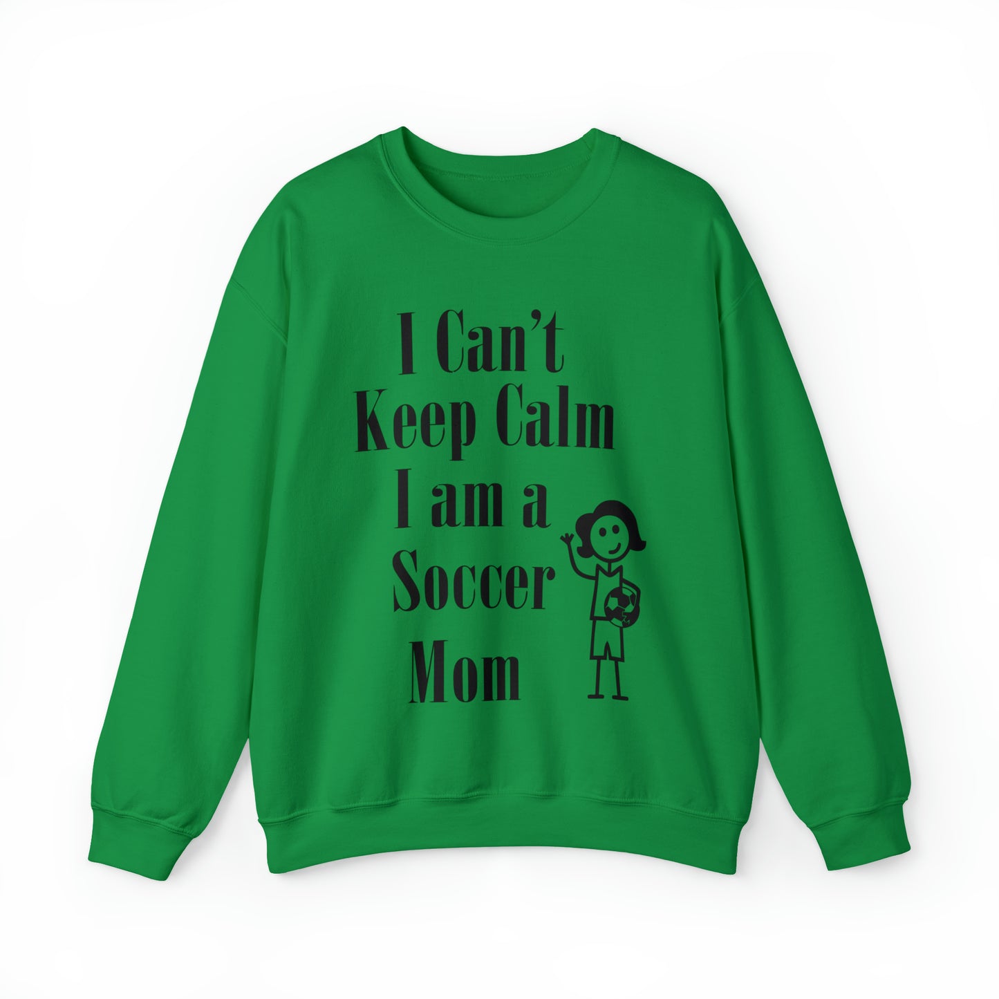 I can't keep calm I'm a soccer mom Crewneck Sweatshirt