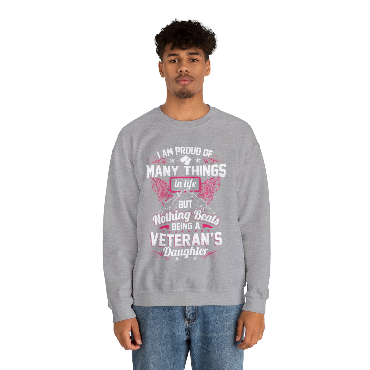 Proud veteran dad Crewneck Sweatshirt