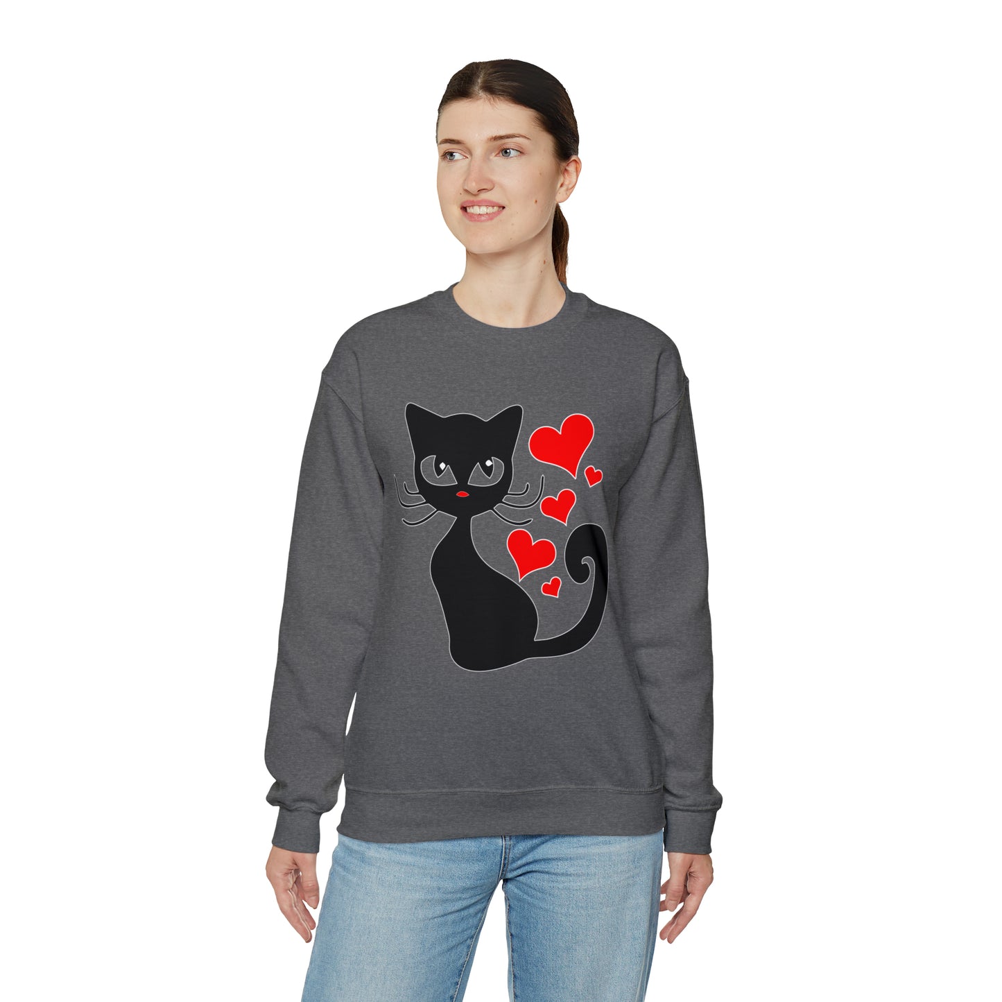 Sexy black cat Crewneck Sweatshirt