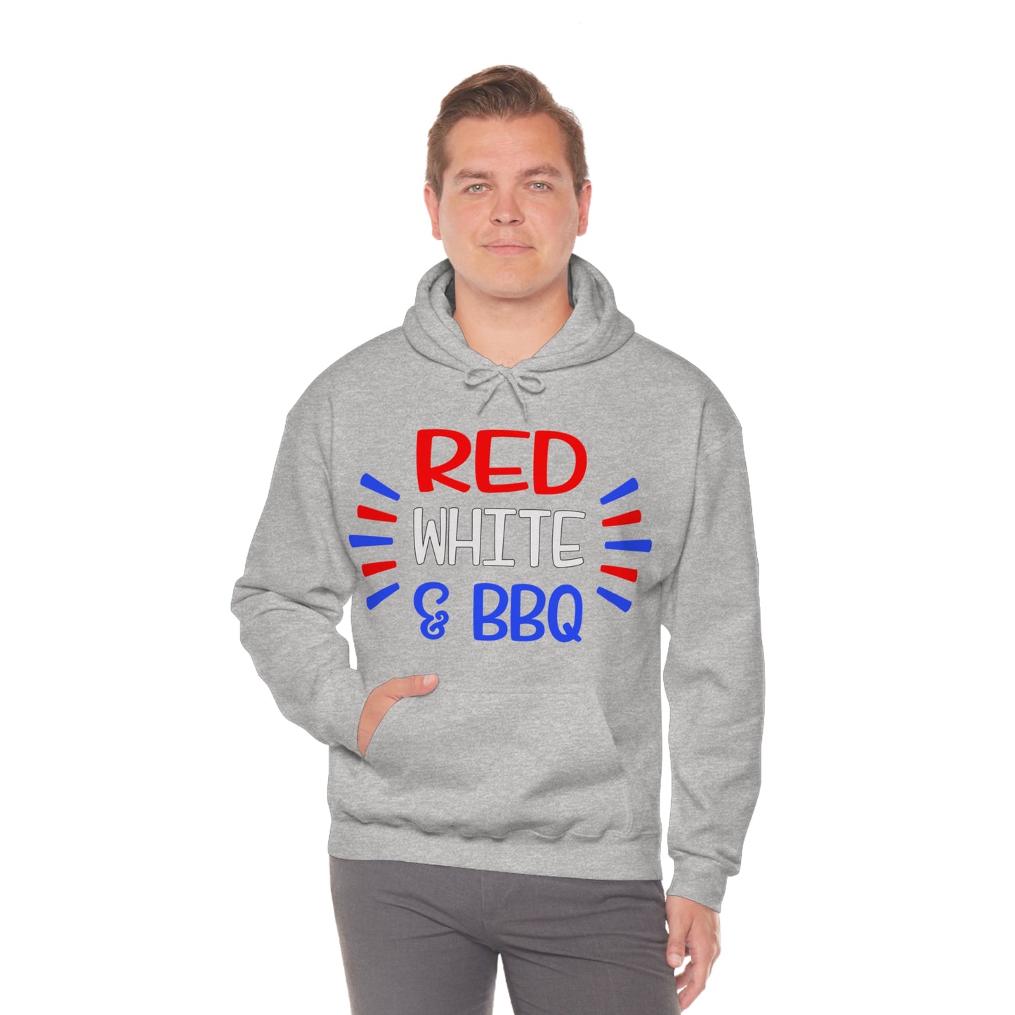 Red White BBQ Hoodie