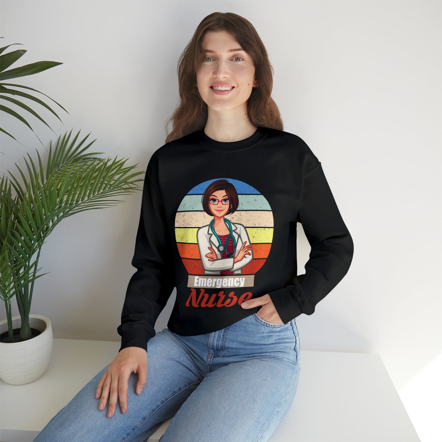 Emergency Nurse Crewneck Sweatshirt