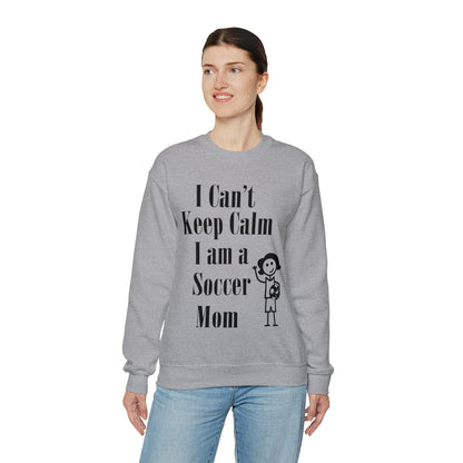 I can't keep calm I'm a soccer mom Crewneck Sweatshirt