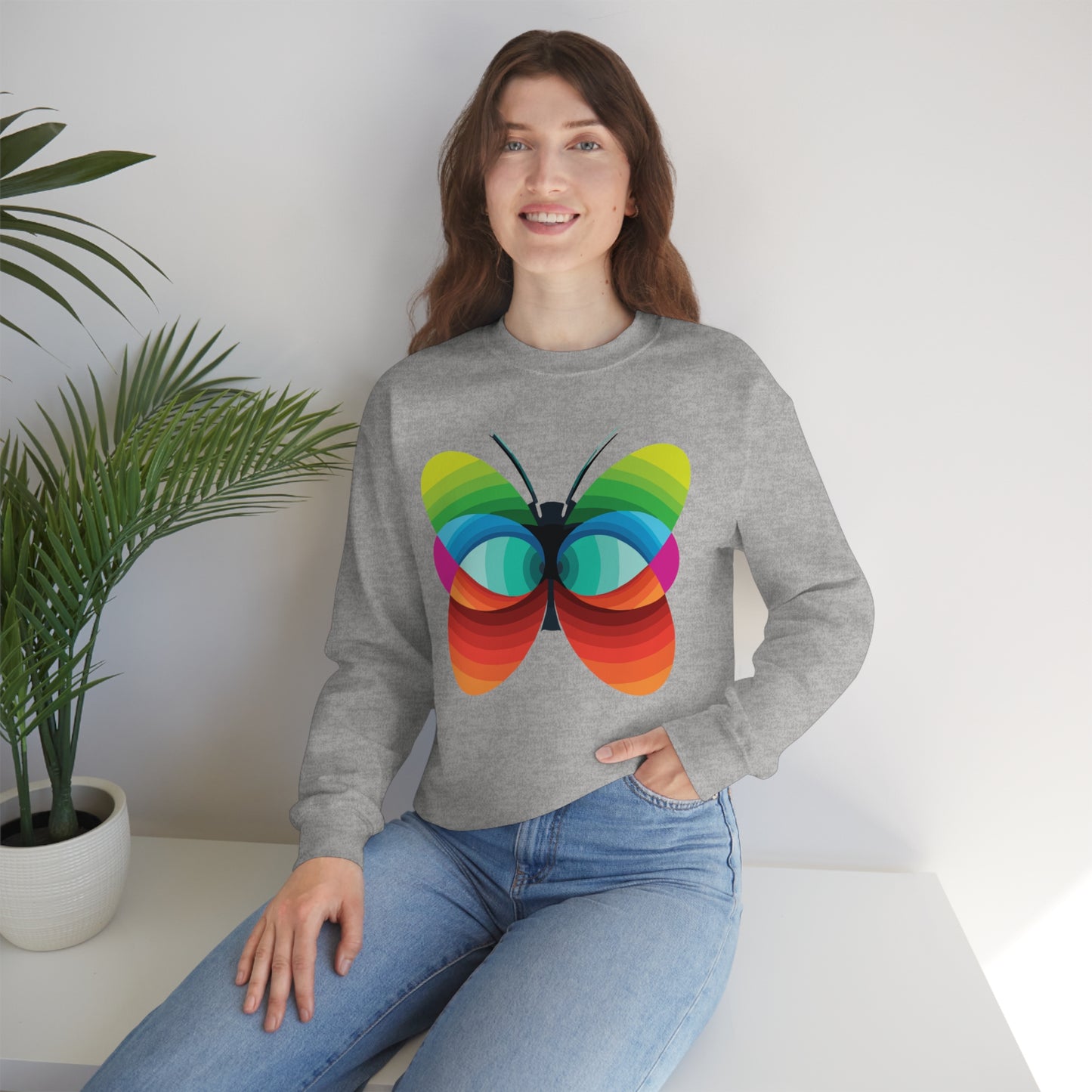 Butterfly beautiful & colorful Crewneck Sweatshirt