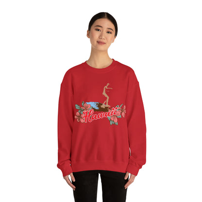 Hawaii Floral Surf Crewneck Sweatshirt