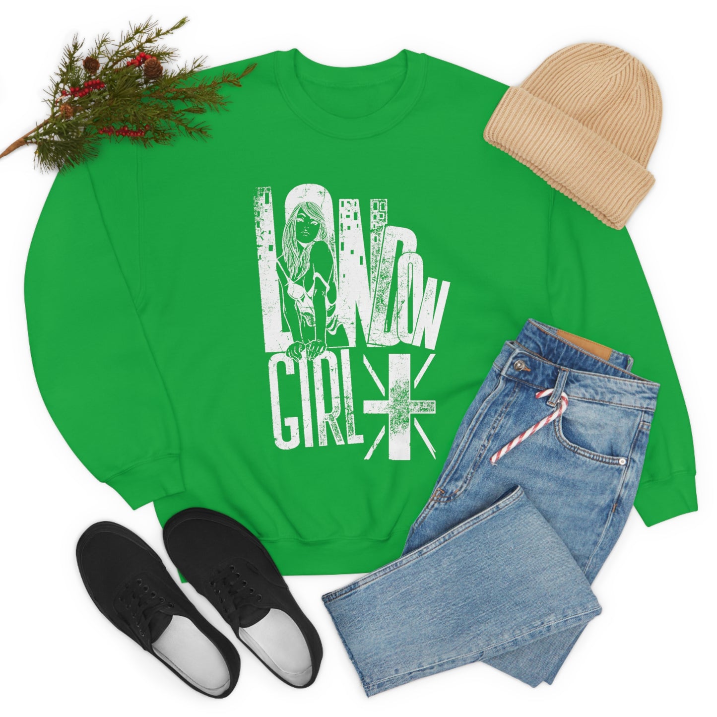 London Girl Crewneck Sweatshirt