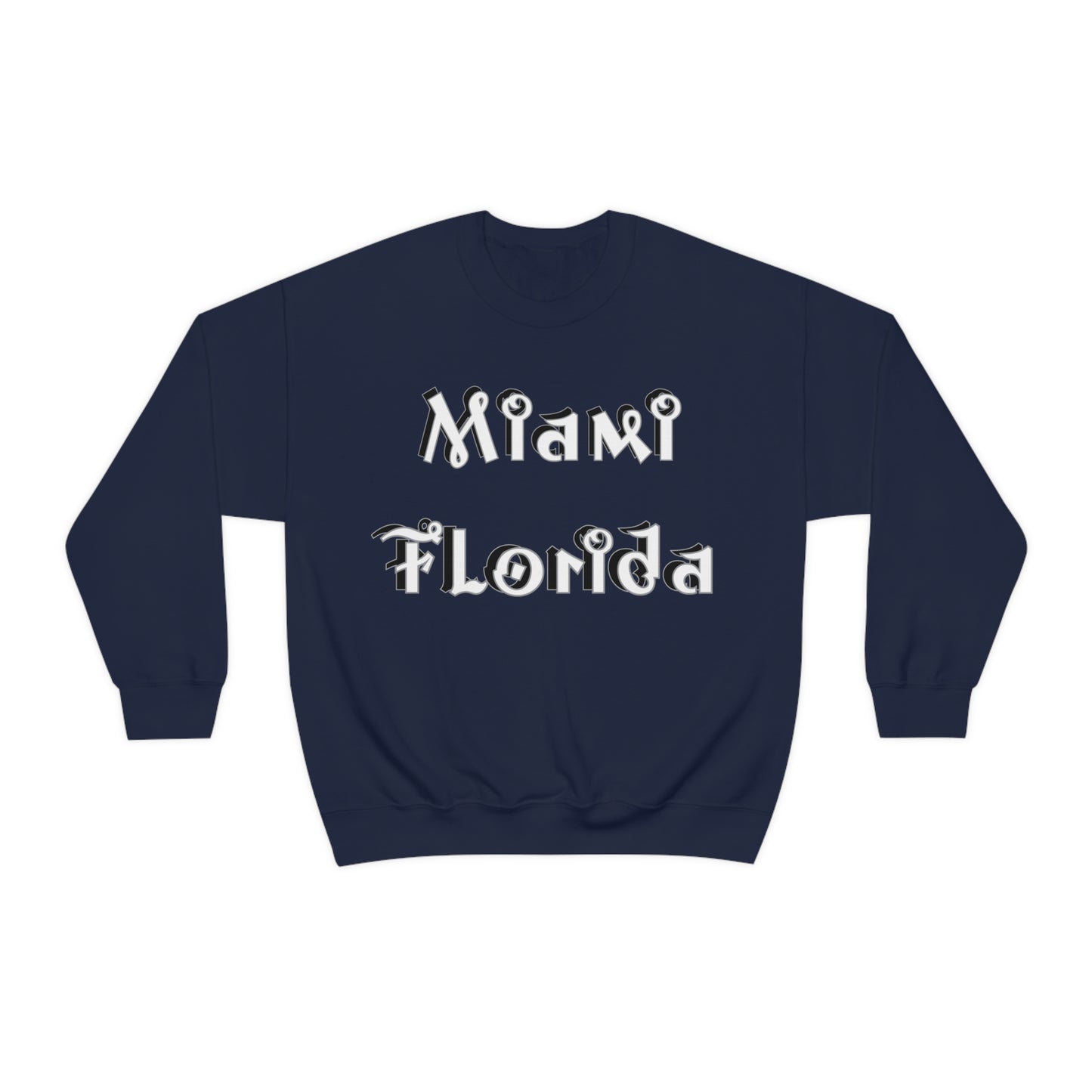 Miami Florida Graffiti Crewneck Sweatshirt