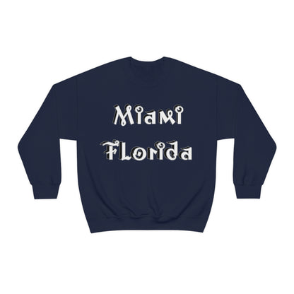 Miami Florida Graffiti Crewneck Sweatshirt